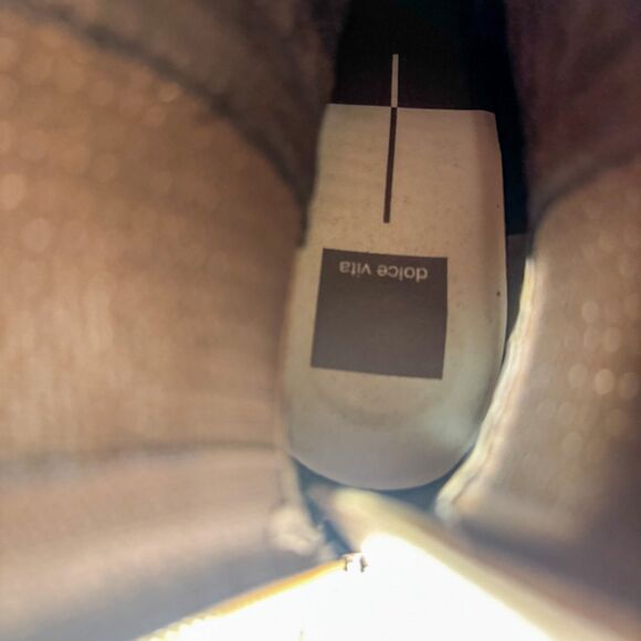 Dolce Vita Martey H2O Wide Suede Ankle Boots | Size 8W | Cocoa Brown Lug Sole Pl - Picture 4 of 8